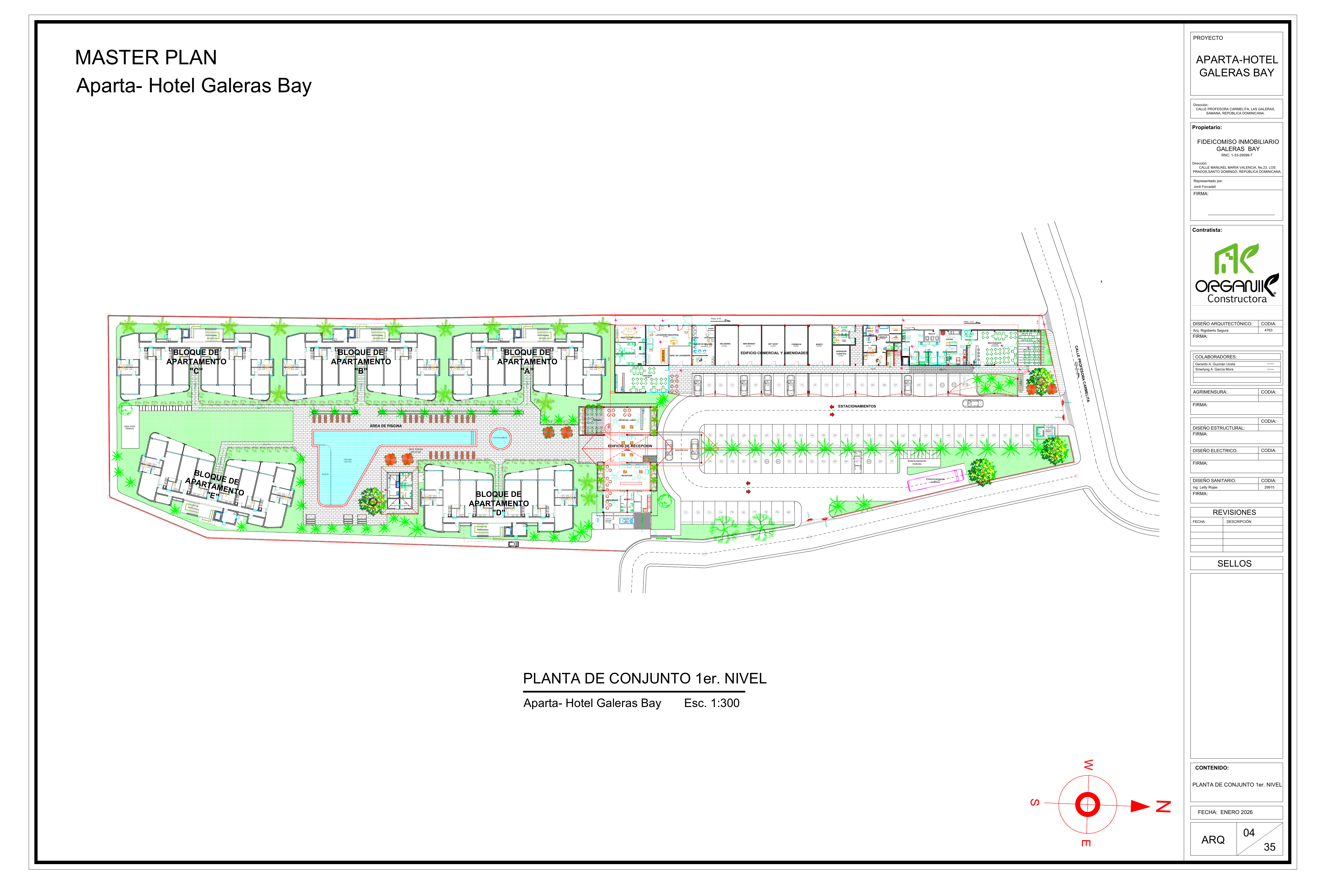 Master Plan Galeras Bay